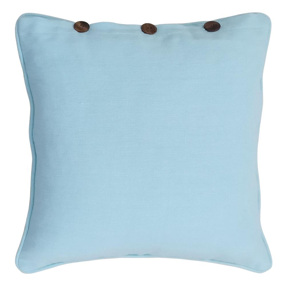 Rans London Filled Cushion With Buttons (Island Paradise) 43x43cm