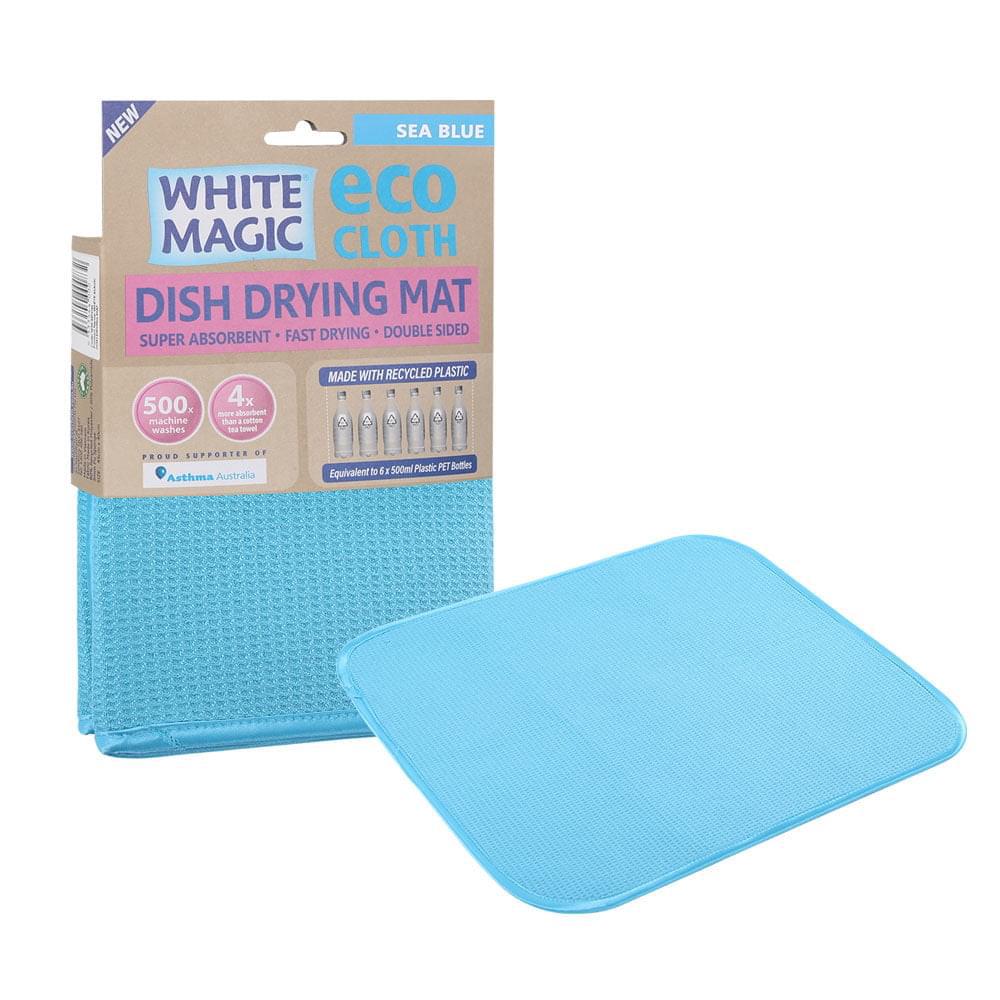 White Magic Dish Drying Mat (Sea Blue), 9333544000818