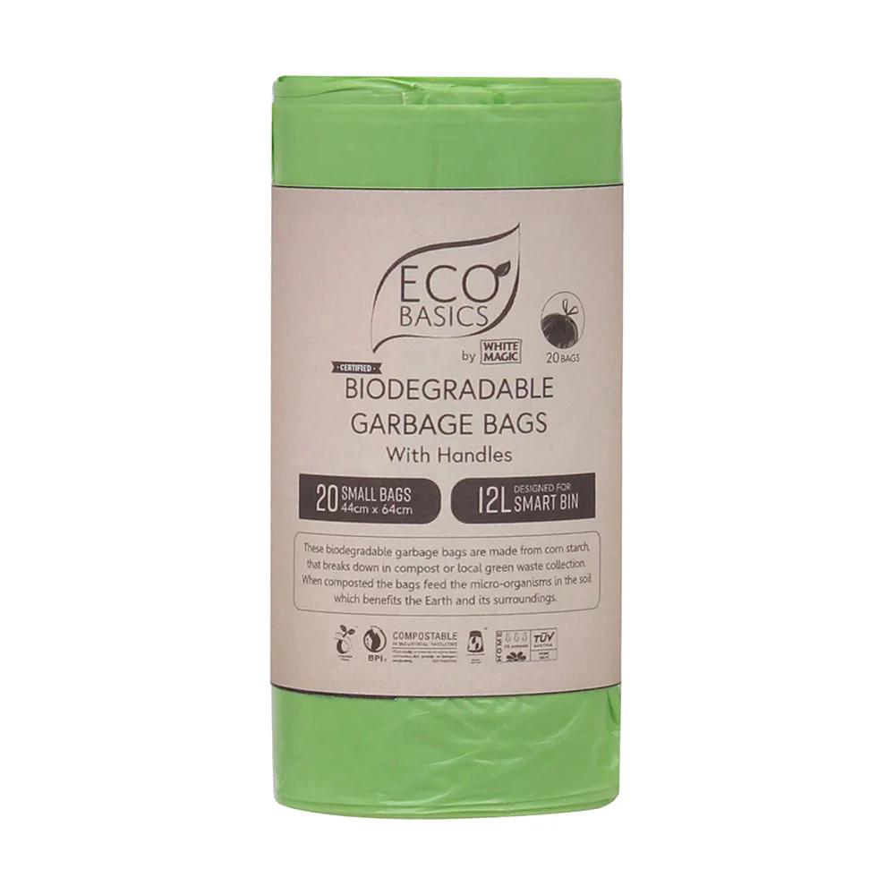 Biodegradable Garbage Bin Bags, 20Bags/Roll - 12 Litre, 9333544006568