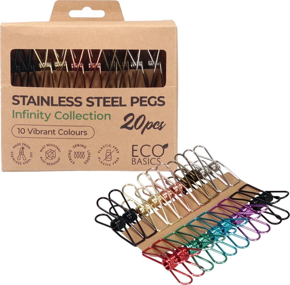 Eco Basics Stainless Steel Pegs Infinity Collection, 9333544006810