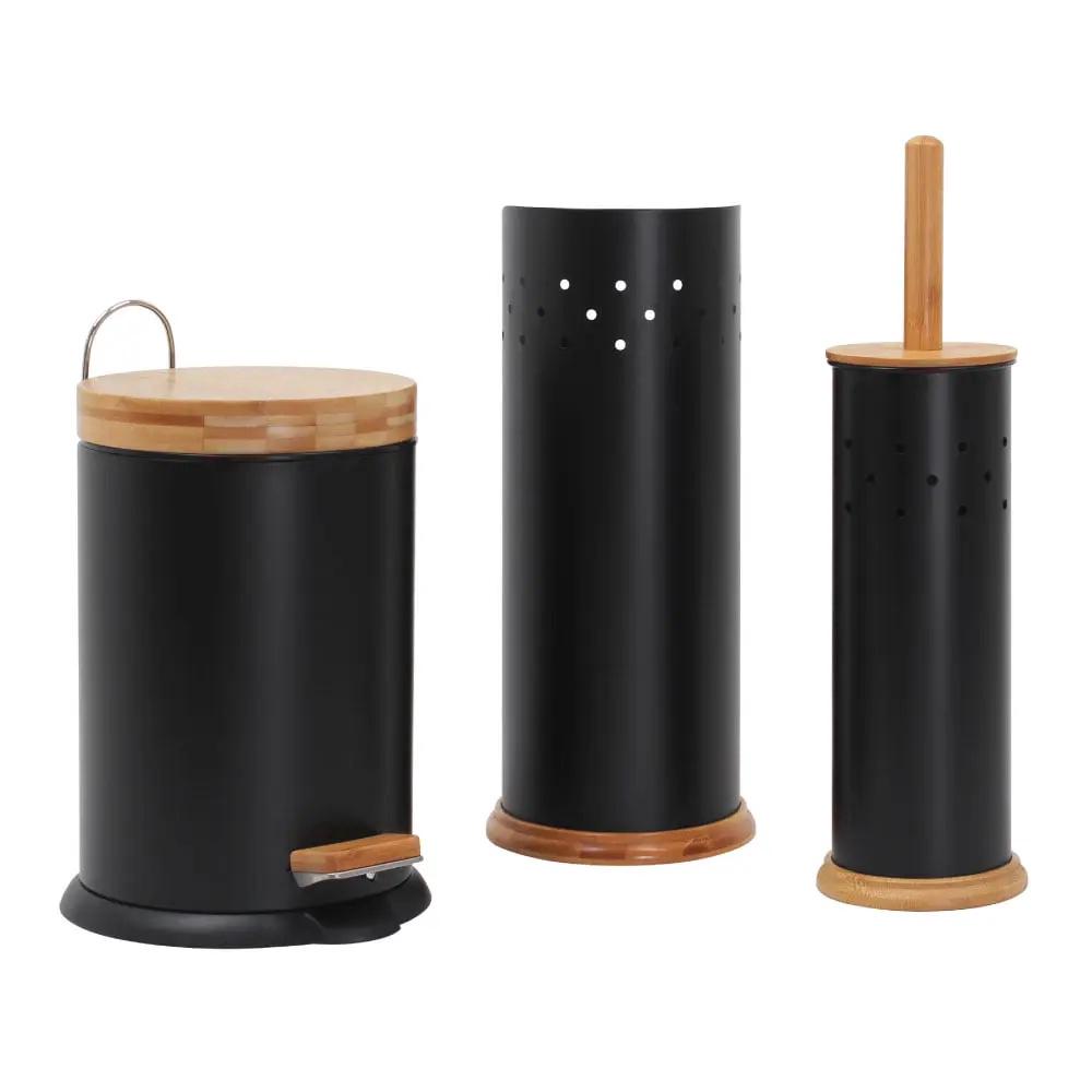 Eco Basics 3-in-1 Bathroom Set (Black), 9333544007213