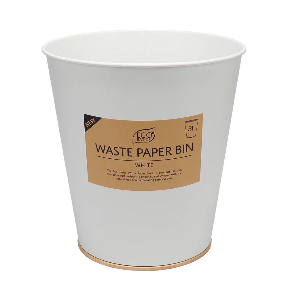 Waste Paper Bin (White), 9333544009156