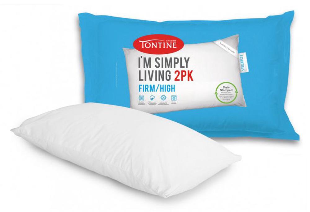 Tontine I'm Simply Living Pillow 2 Pack Buy online at The Nile