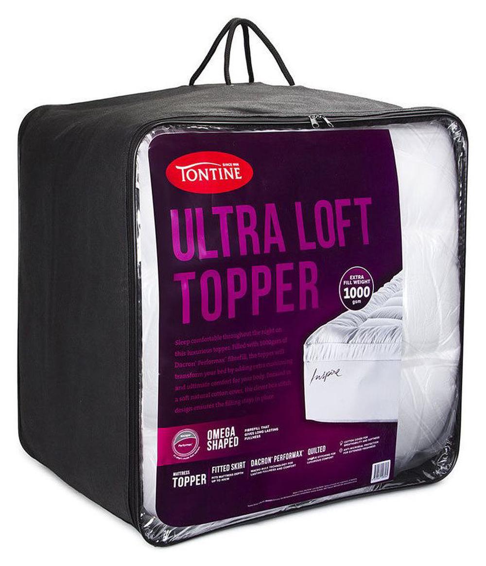 Tontine Ultra Loft 1000gsm Mattress Topper Queen Buy online at The Nile