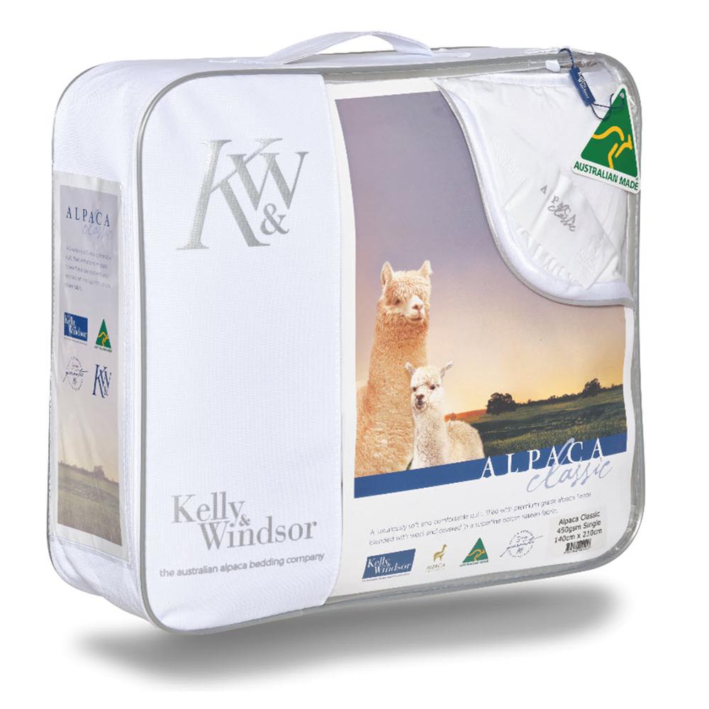 Kelly and Windsor Alpaca Bamboo 300 All Year Round Quilt SUPER KING|KING|QUEEN 