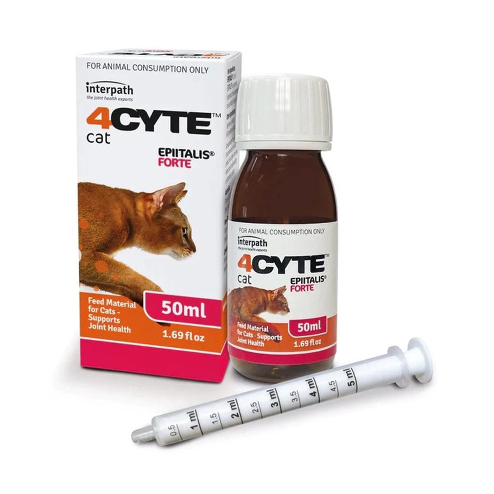 4CYTE Epitalis Forte Joint Support Liquid Gel for Cat with Dosing Syringe - 50mL, 9336083001421