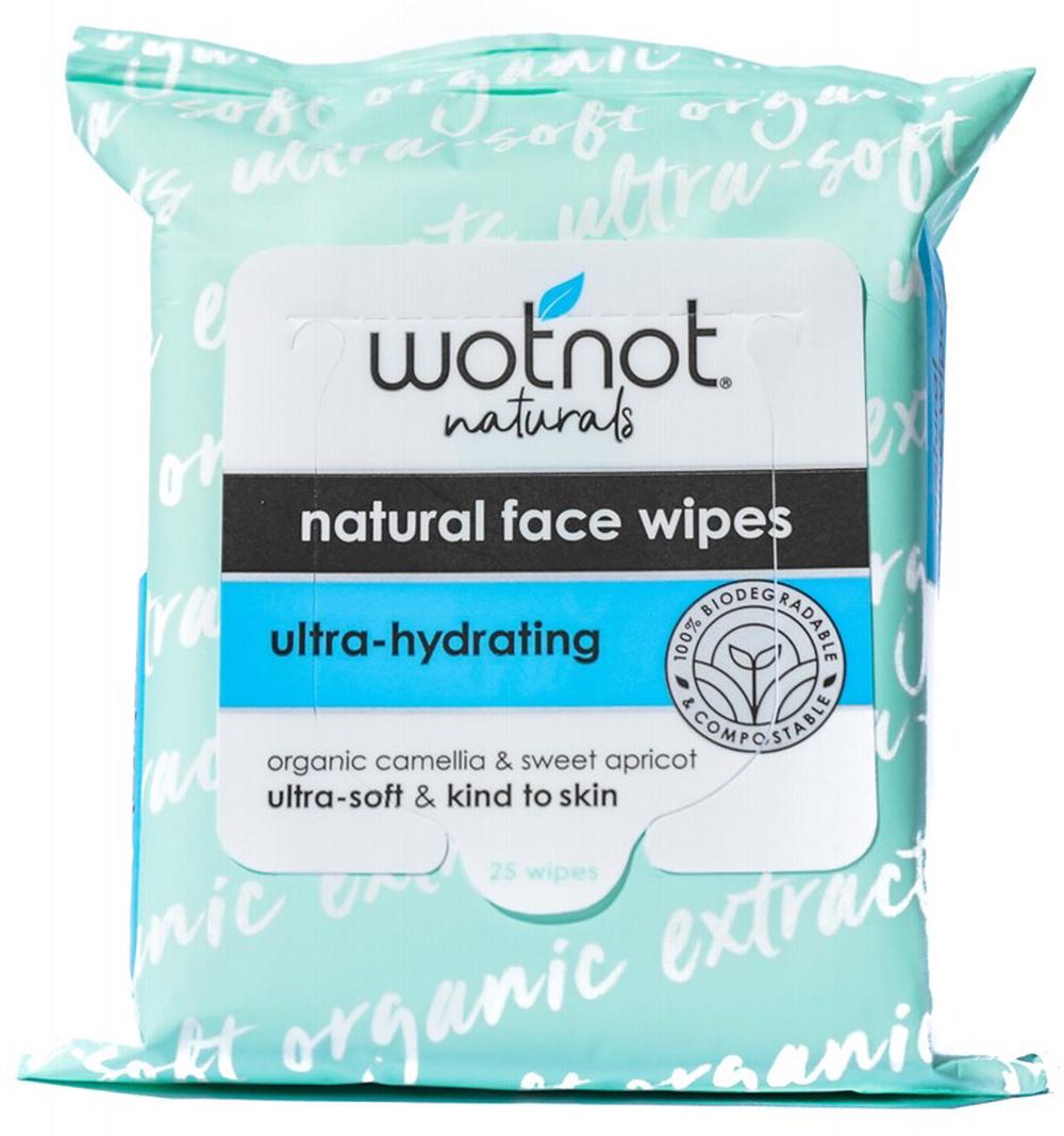 Natural Face Wipes (Ultra-Hydrating) - 25, 9336127000403