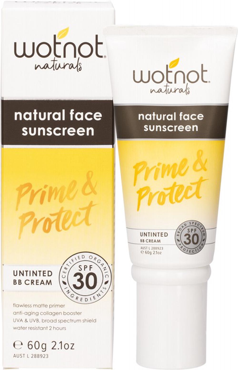Natural Face Sunscreen 30 Spf Untinted Bb Cream - 60g, 9336127000670