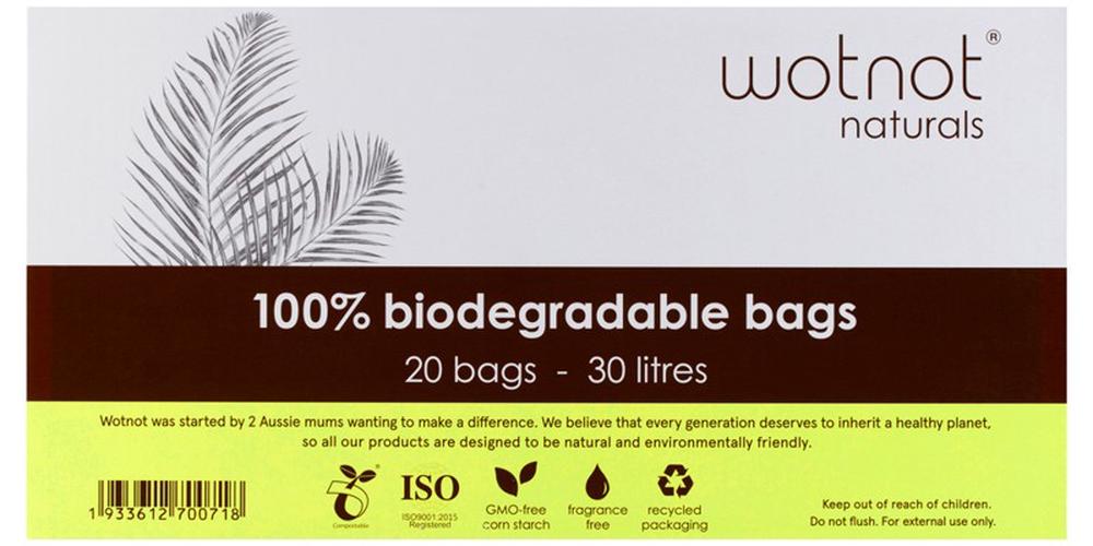 100% Biodegradable Bags, 20 Pieces, 9336127000700