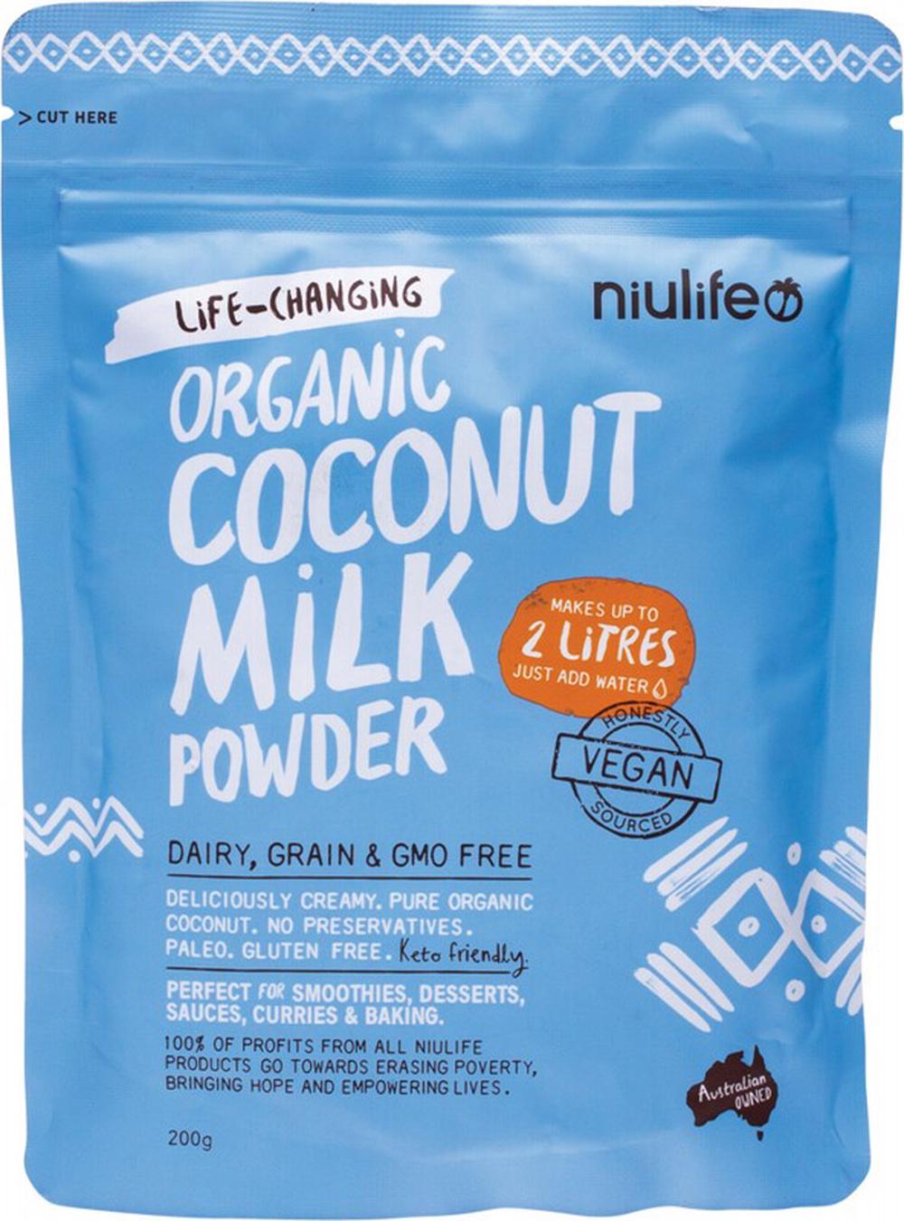 Organic Coconut Milk Powder - 200g, 9336318000953