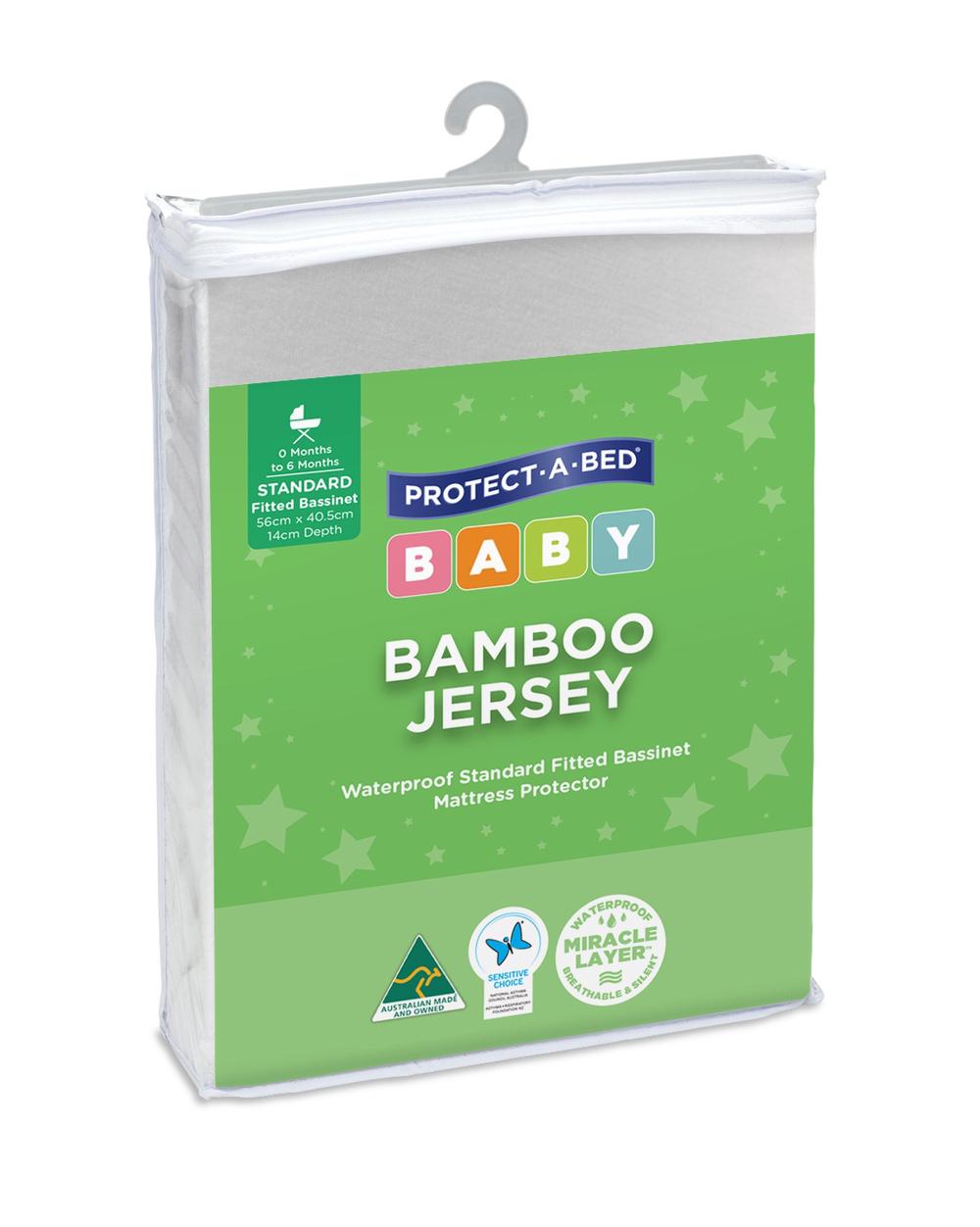 ProtectABed Bamboo Jersey Waterproof Fitted Mattress