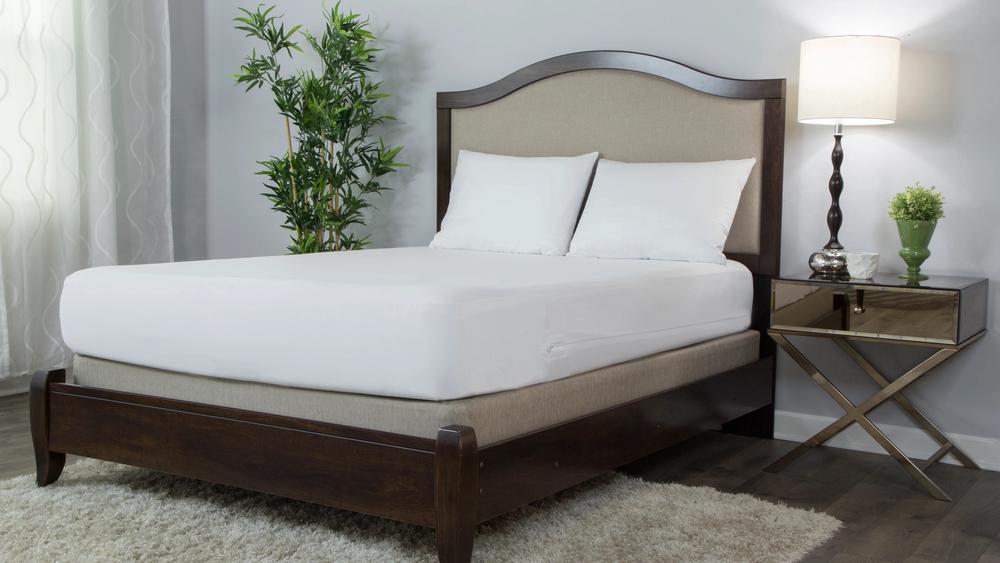 protect-a-bed allerzip smooth mattress encasement king