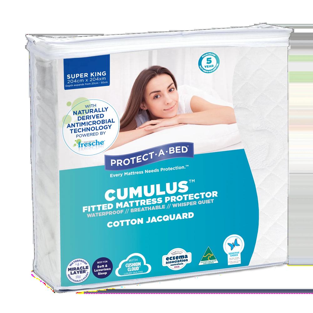 Protect A Bed Cumulus Fitted Waterproof Mattress Protector Super King