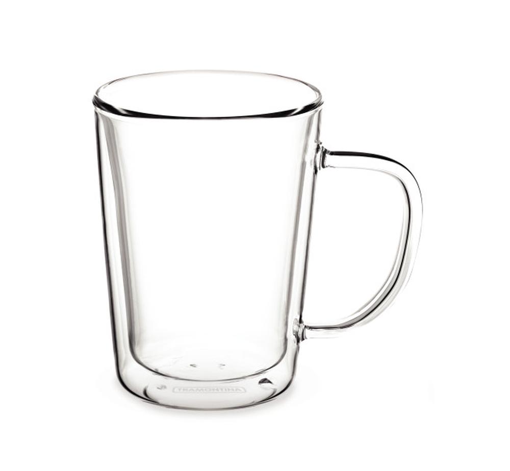 Double Wall Coffee Cup with Handle, Set 2 - 250mL, 9336895006652