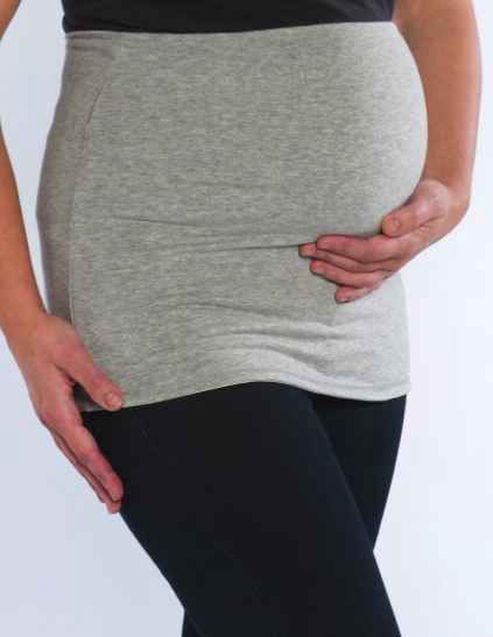 X-Small Organic Cotton Maternity Tummy Bands - Grey, 9338005000420