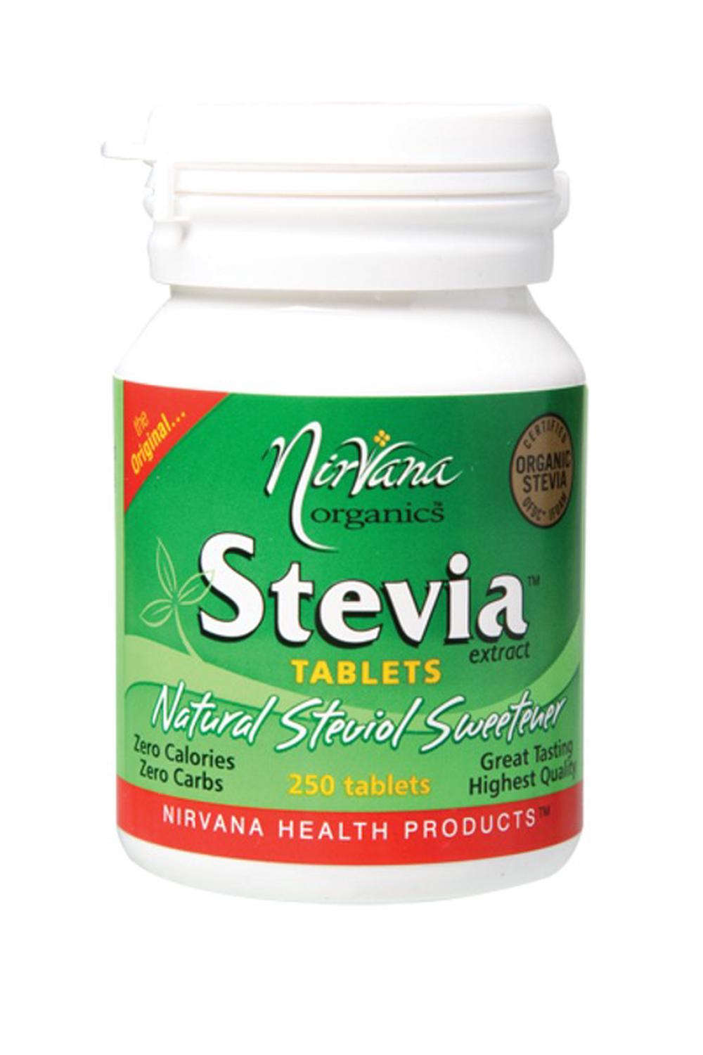 Nirvana Organics Organics Stevia Tablets, 250 Tabs, 9338196000025