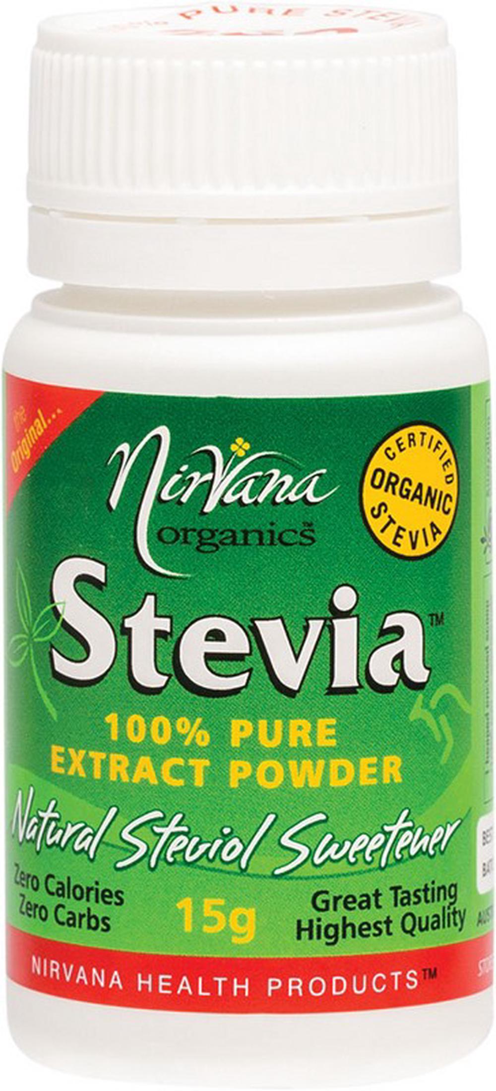 Nirvana Organics Organics Stevia Pure Extract Powder - 15g, 9338196000063