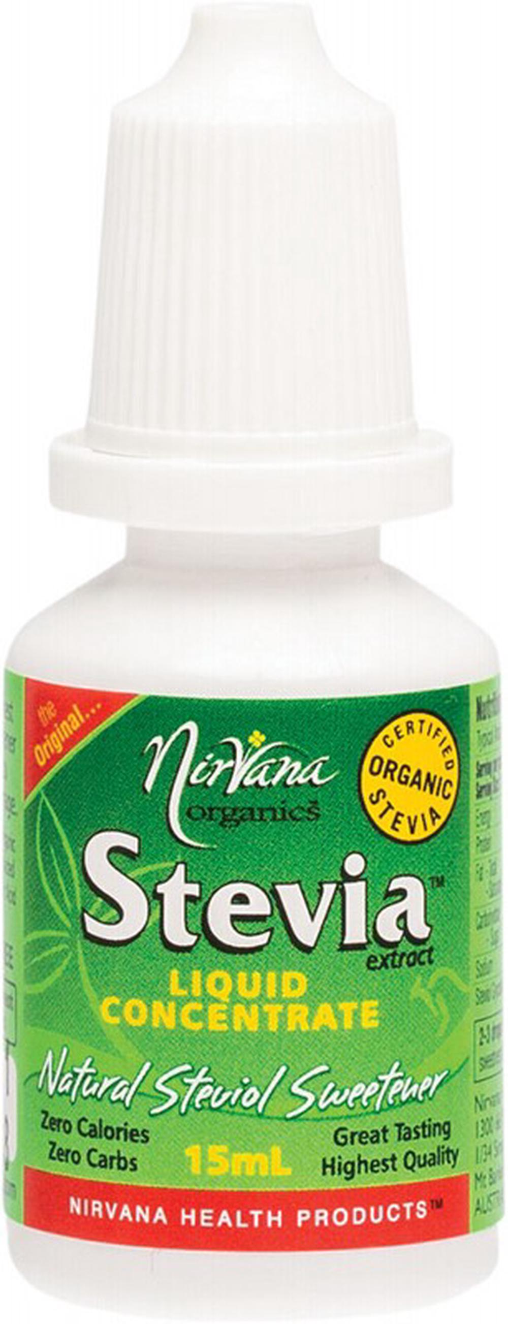 Nirvana Organics Organics Stevia Liquid - 15mL, 9338196000094