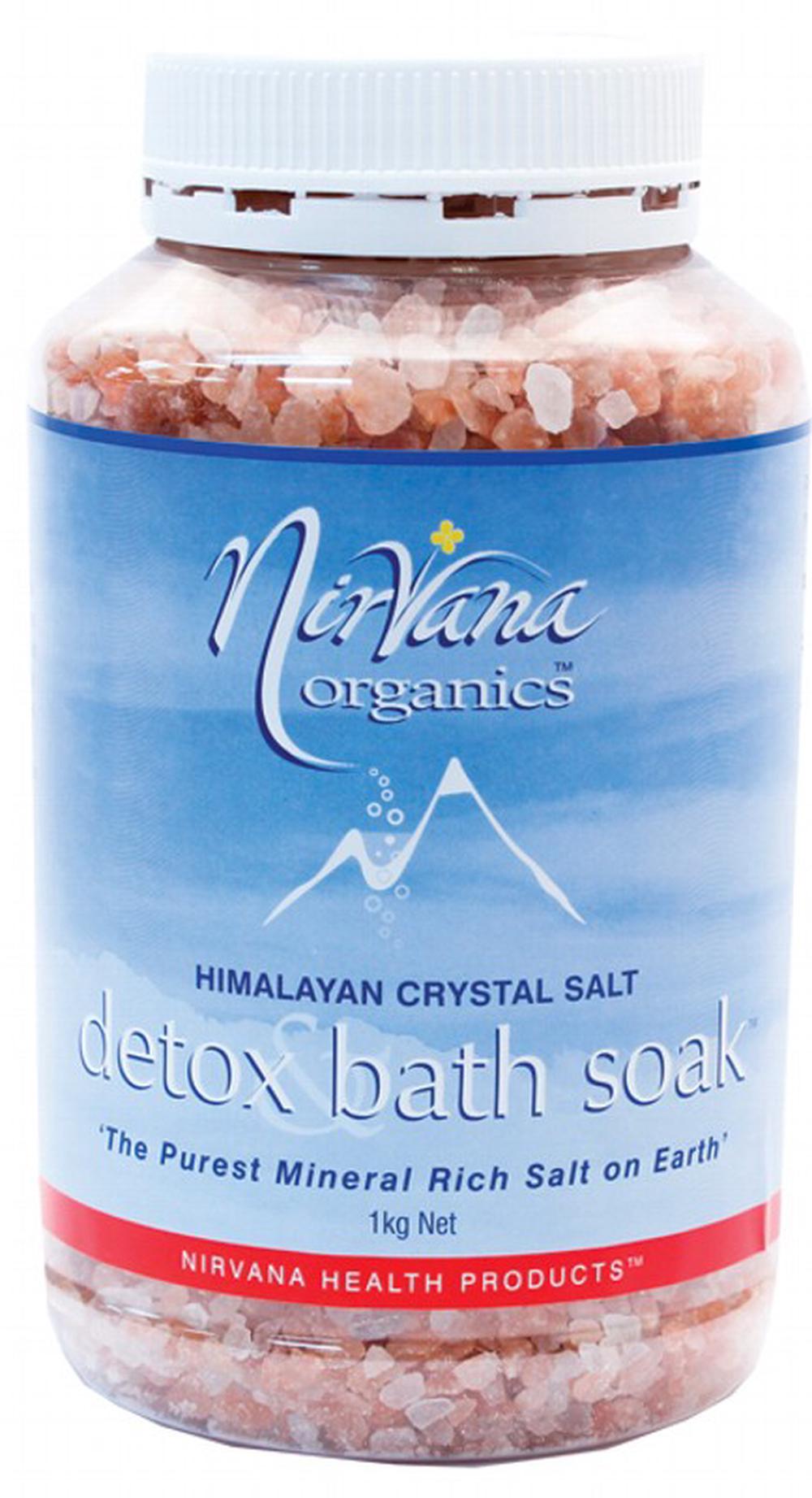 Nirvana Organics Himalayan Crystal Salt Detox Bath Soak - 1kg, 9338196000261