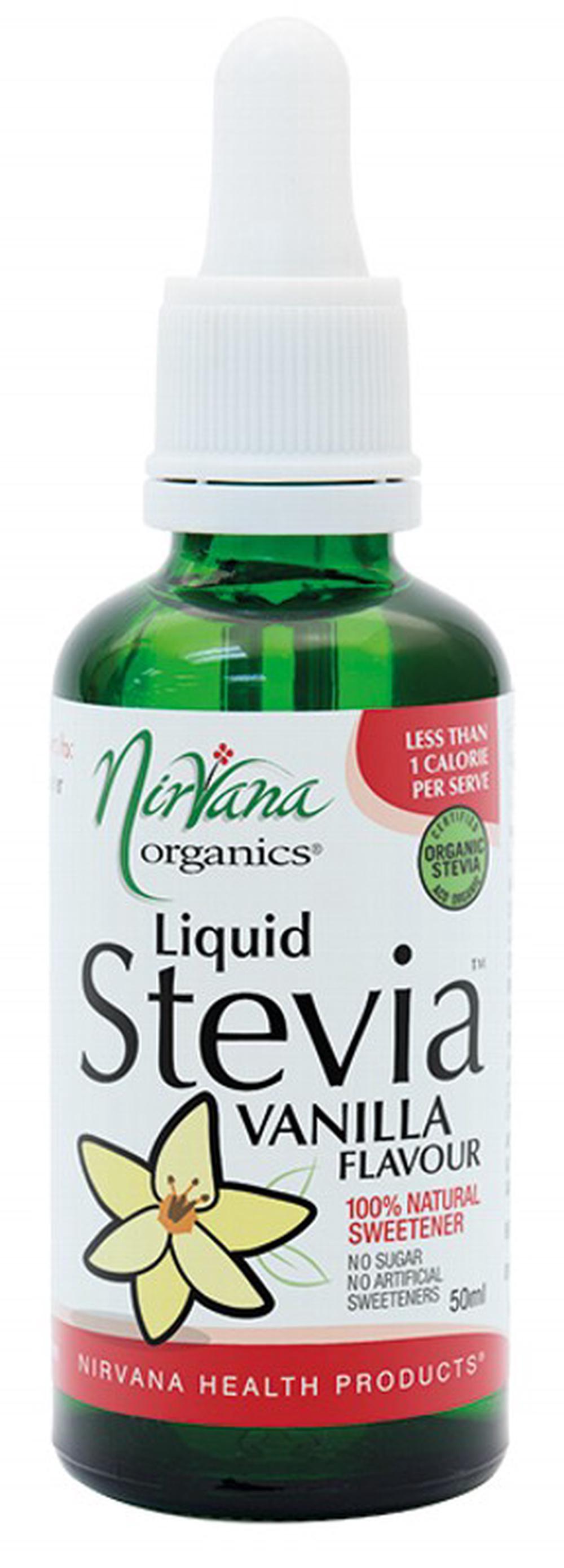 Organics Liquid Stevia Sweetener (Vanilla) - 50mL, 9338196000636
