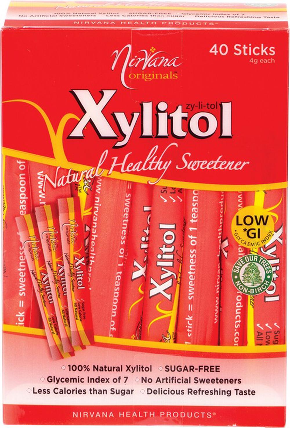 Xylitol Natural Healthy Sweetener, 40 Sticks (Originals) - 4g, 9338196001114