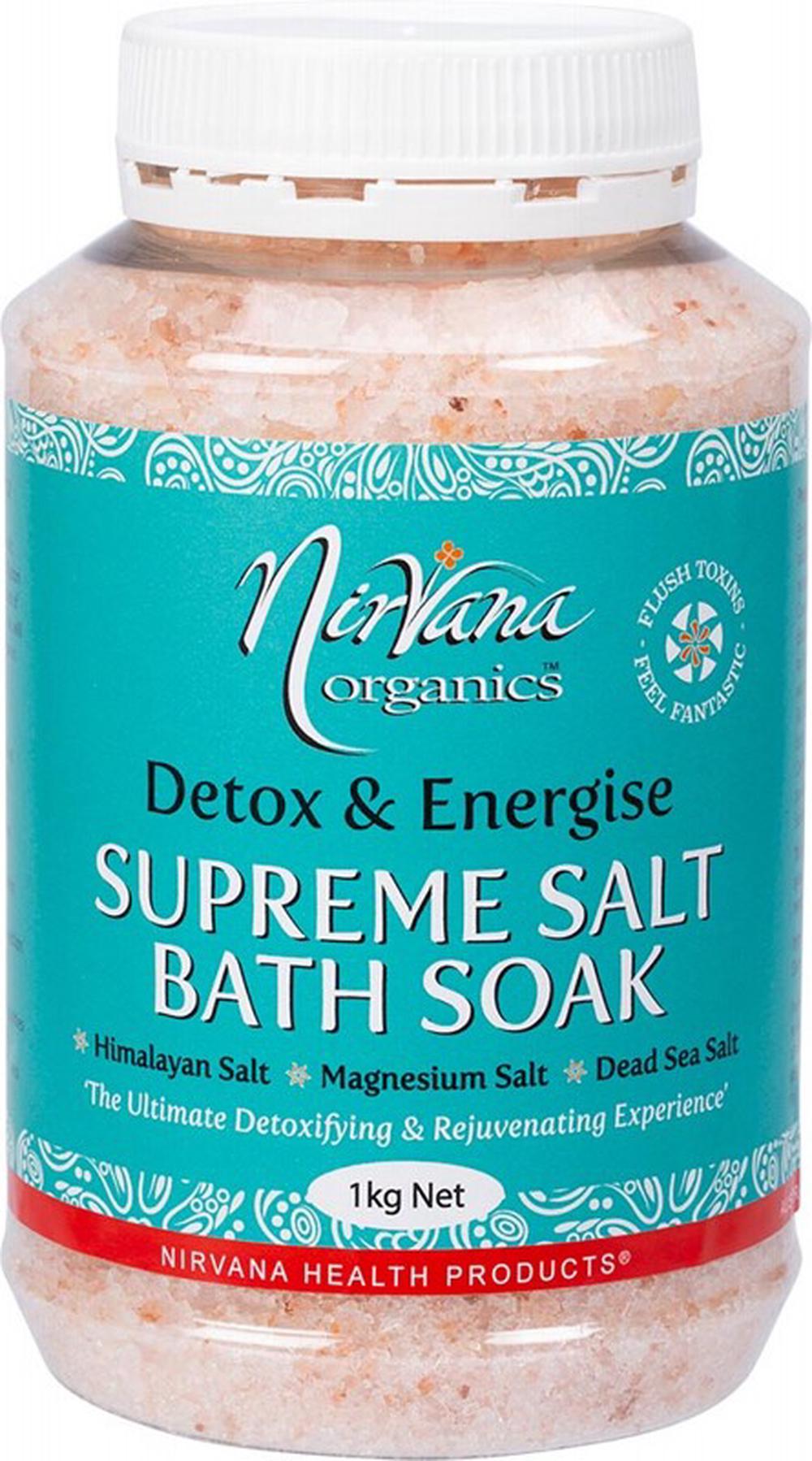 Supreme Salt Detox & Energise Bath Soak - 1kg, 9338196001442