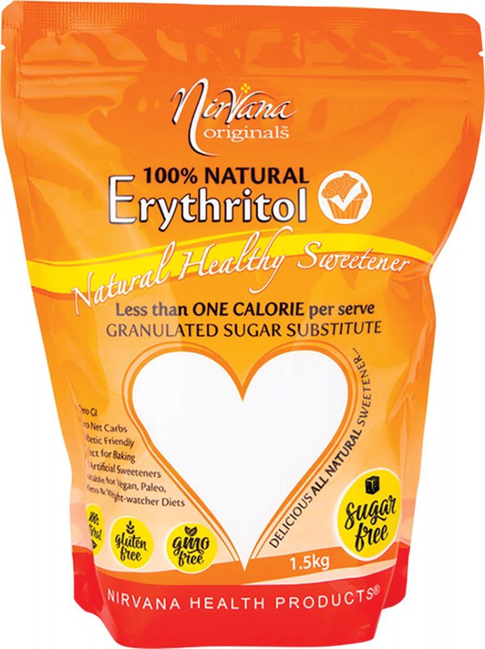 Erythritol Natural Healthy Sweetener (Original) - 1.5kg, 9338196001565