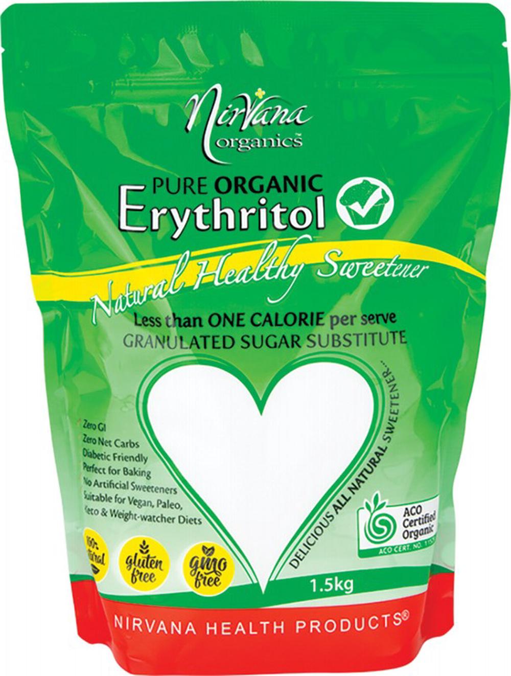 Pure Organic Erythritol - 1.5kg, 9338196001589