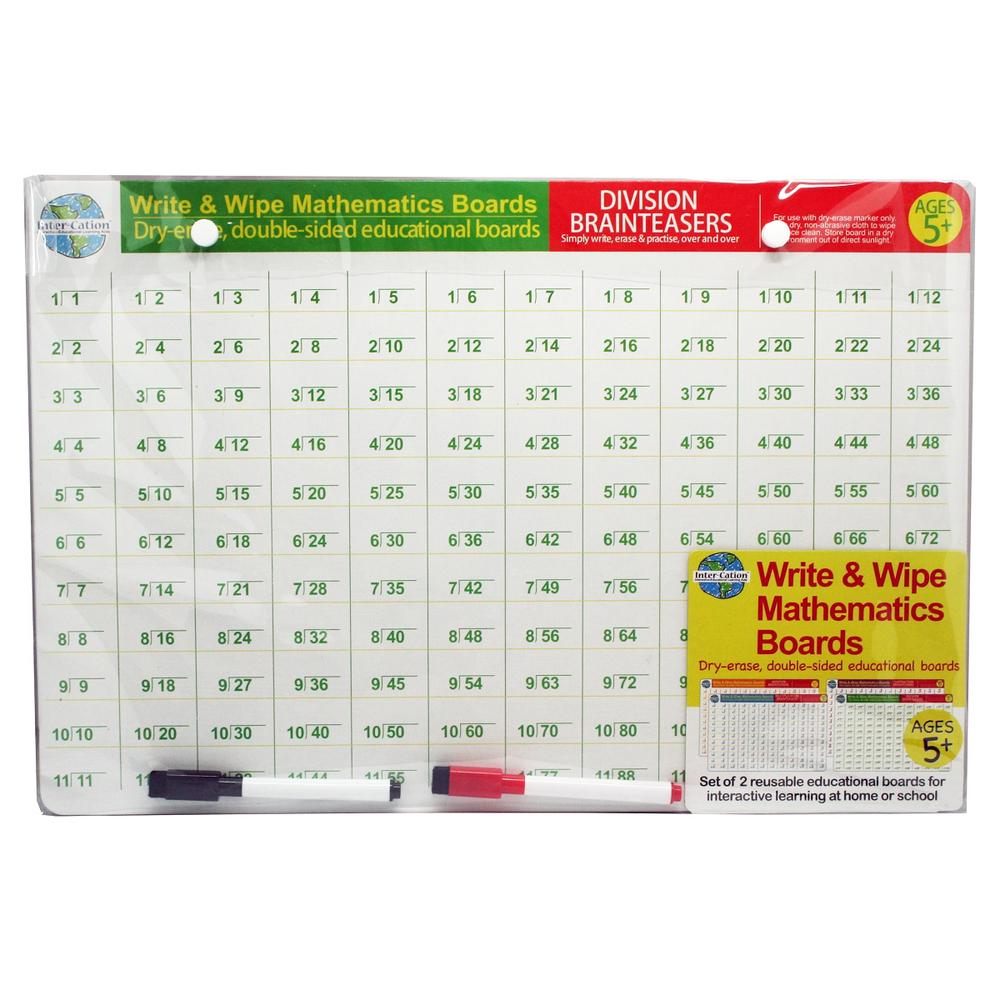 Write & Wipe Mathematics Boards, 9338707014558
