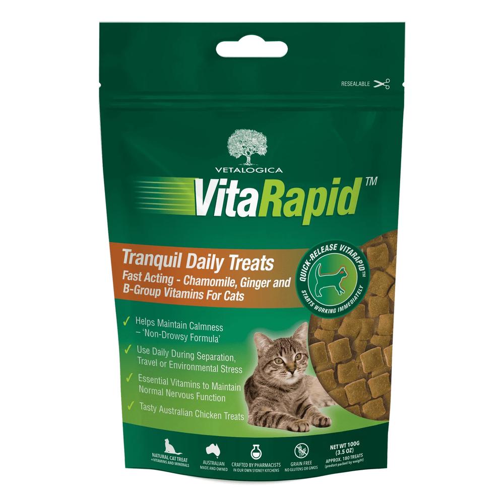 Vitarapid Tranquil Daily Treats for Cats - 100g, 9340621000609