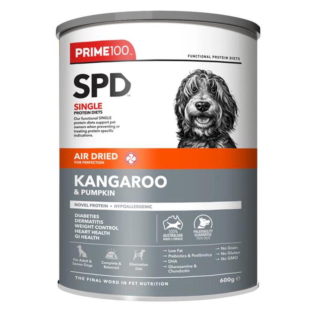 Prime 100 Spd Air Dried Kangaroo & Pumpkin - 600g, 9340710001876