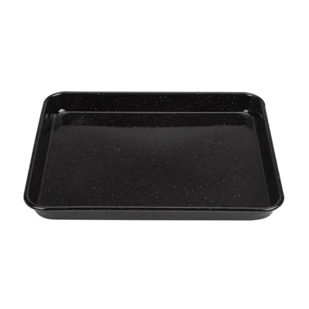 Falcon Enamelware Baking Tray (Black/White Speckle) 41x23x3.5cm Buy