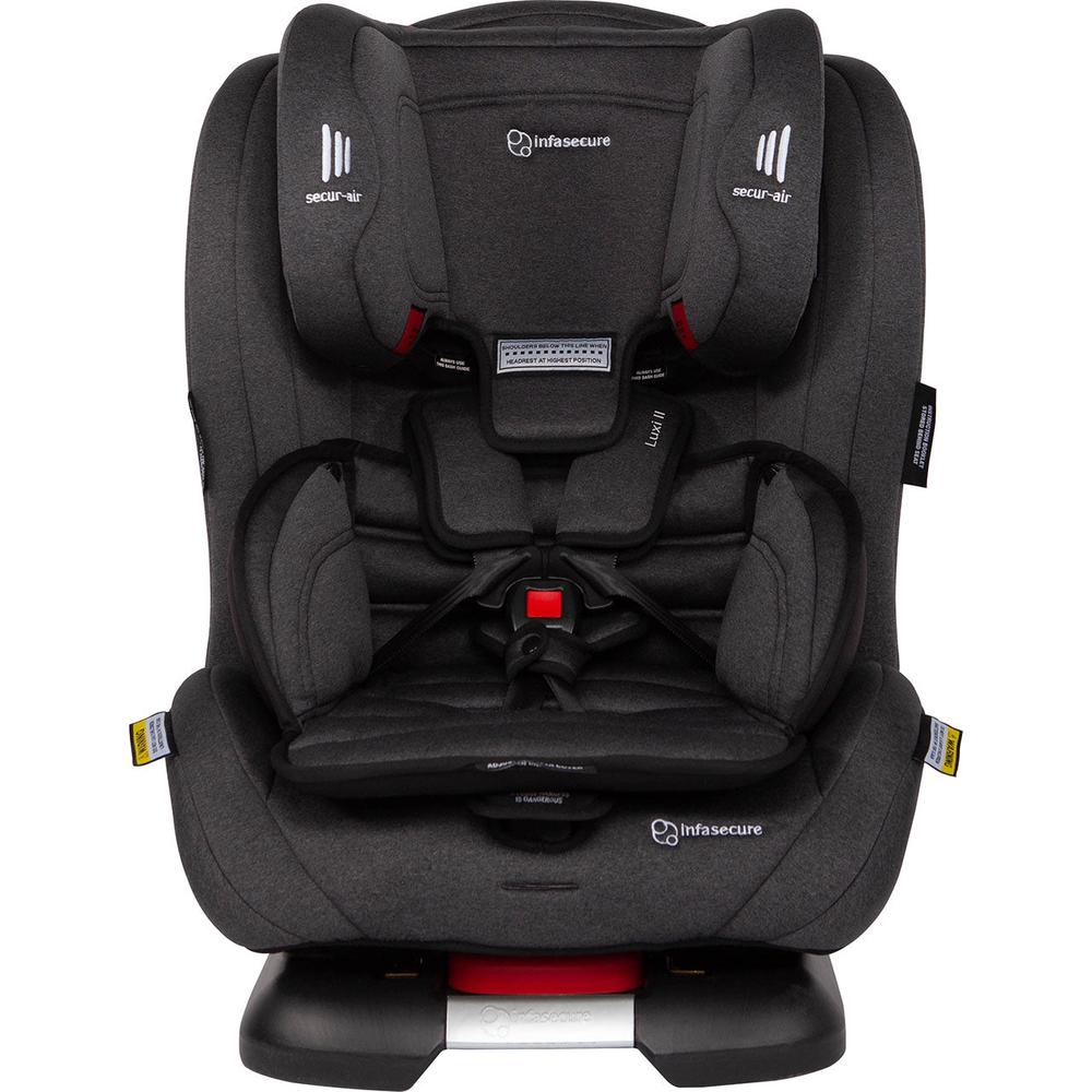 Luxi II Go Convertible Car Seat (Black Fleck) - 0-8 Years, 9341443025375
