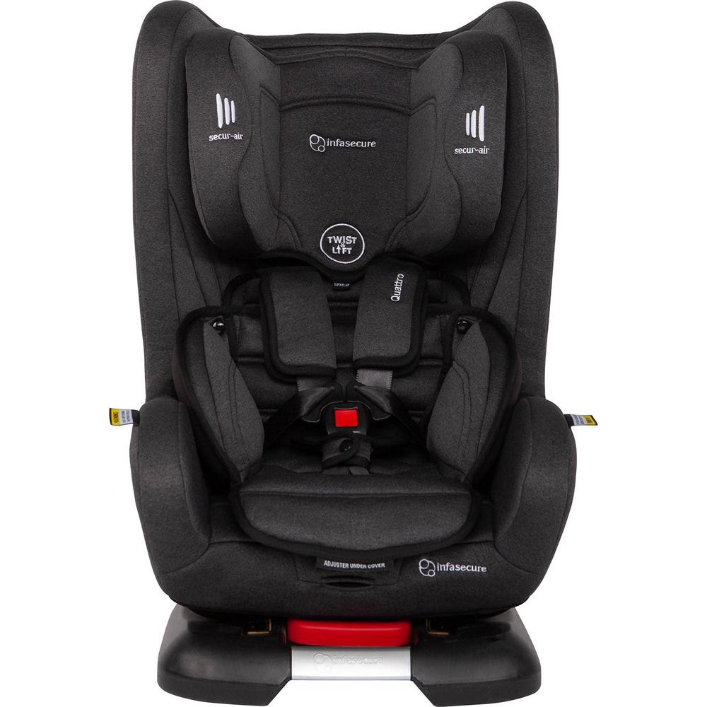 Quattro Go Convertible Car Seat (Black Fleck) - 0-4 Years, 9341443025405