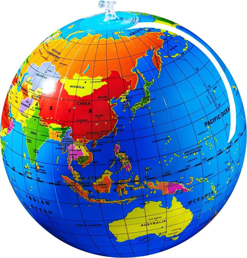 Tiger Tribe Inflatable World Globe, 9341736001239