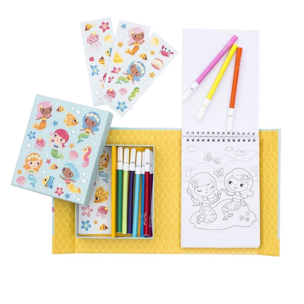 Tiger Tribe Colouring Set (Mermaids), 9341736008597