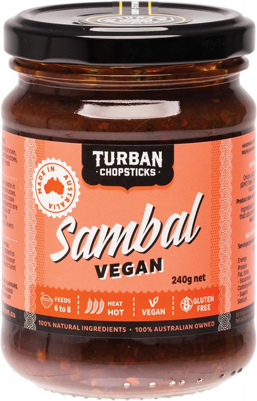 Curry Paste (Sambal Vegan) - 240g, 9341845000895