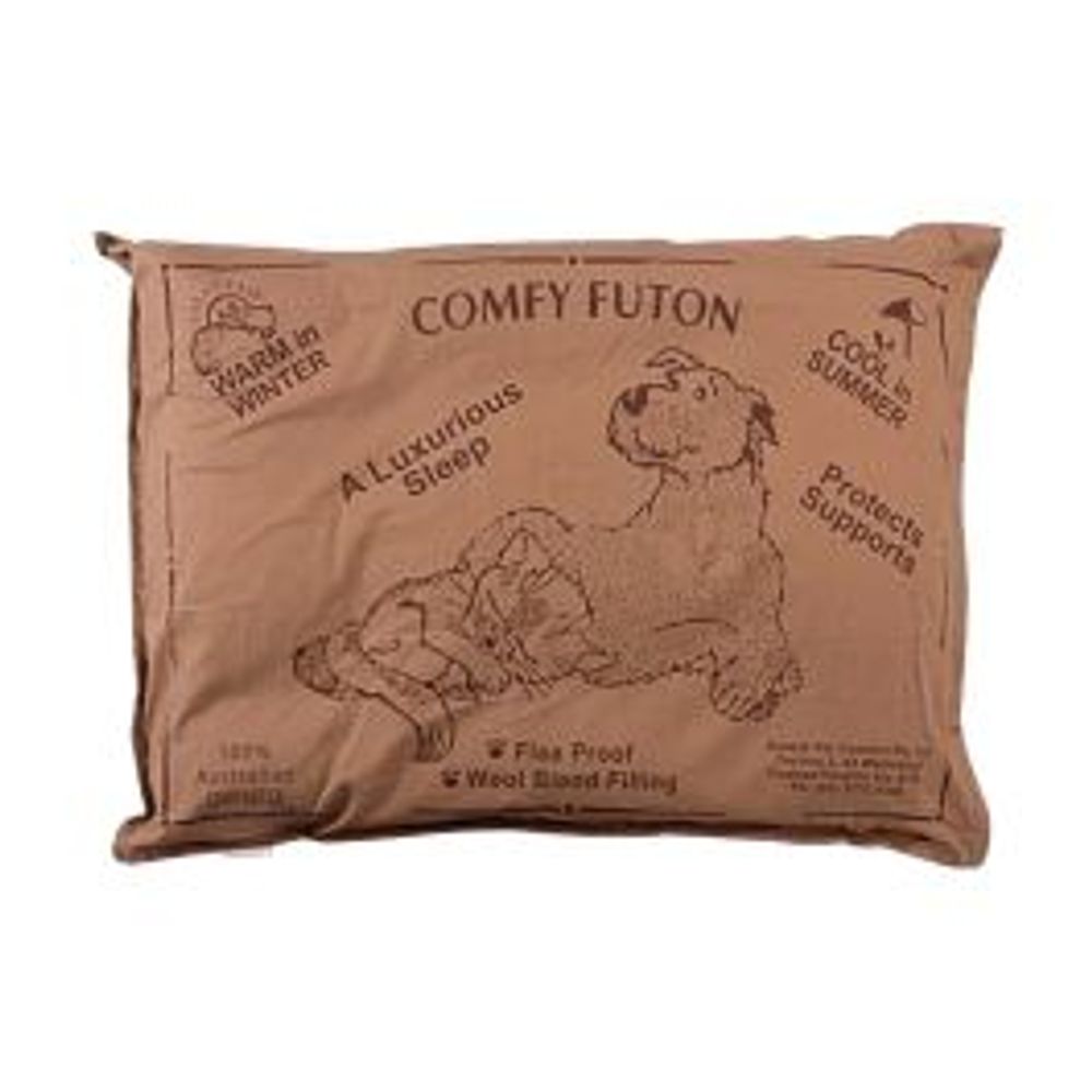 Aussie Comfort Wool Blend Pet Futon Cushion Pillow Machine Washable Cotton Cover (Brown) - 74cm by Aussie Comfort - ISBN: 9342179000049