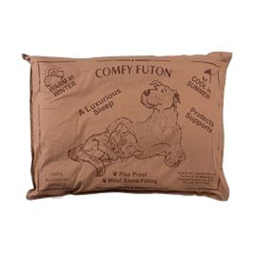 Aussie Comfort Wool Blend Pet Futon Cushion Machine Washable Flea Proof Cotton Cover (Brown) - 90cm by Aussie Comfort - ISBN: 9342179000056