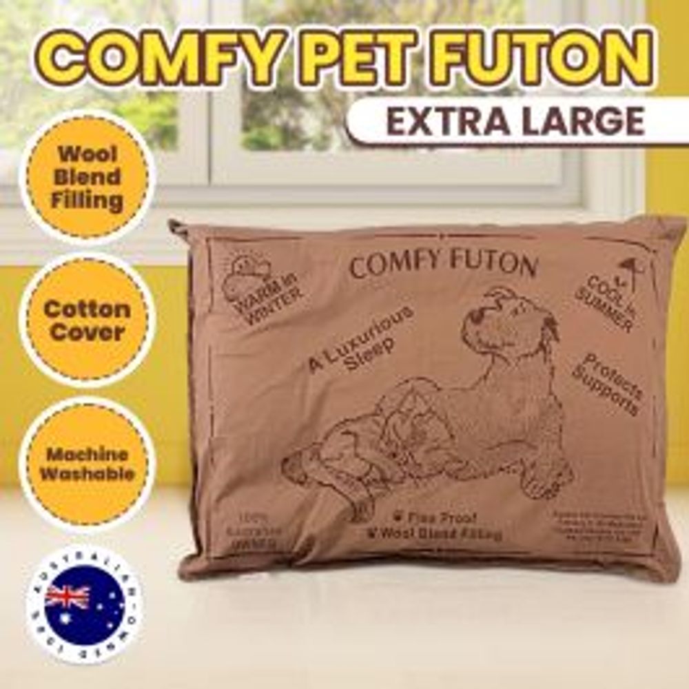 Aussie Comfort Wool Blend All Season Machine Washable Pet Futon Pillow (Brown) - 122cm by Aussie Comfort - ISBN: 9342179000070