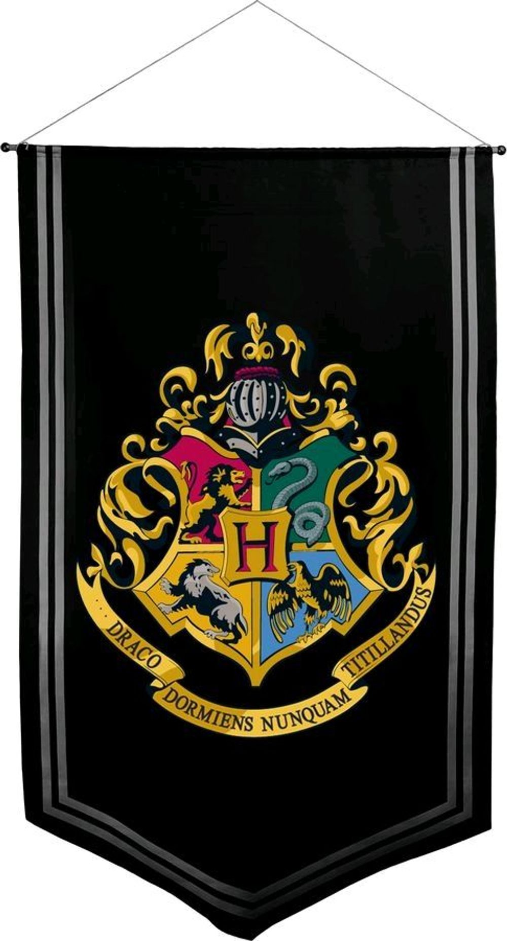 Ikon Collectables Harry Potter - Hogwarts Satin Banner | Buy online at ...