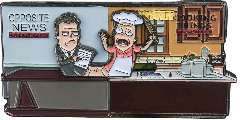 Rick and Morty - Michael & Pichael Sliding Enamel Pin, 9342246014474