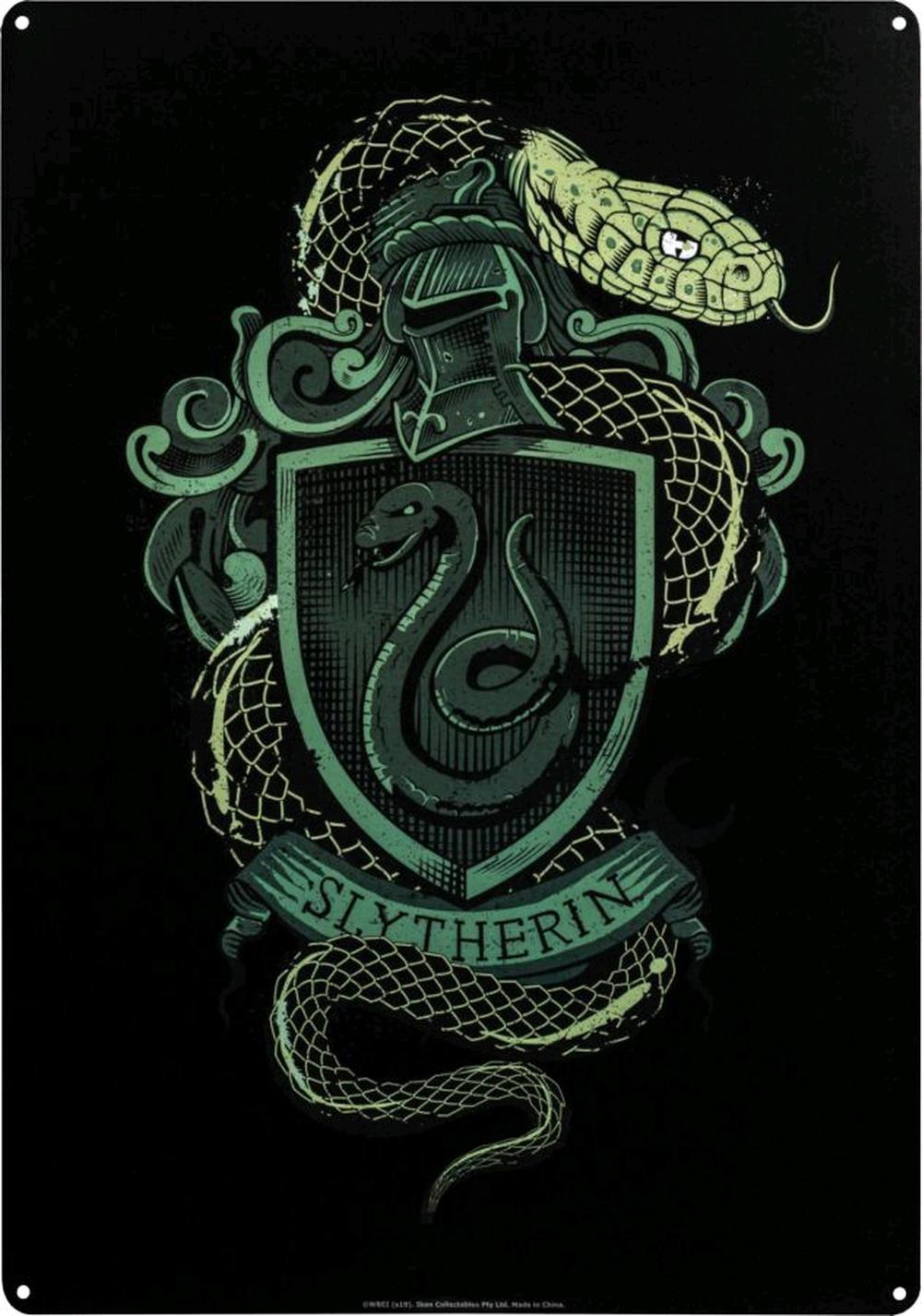 Harry Potter - Slytherin A3 Tin Sign, 9342246016799