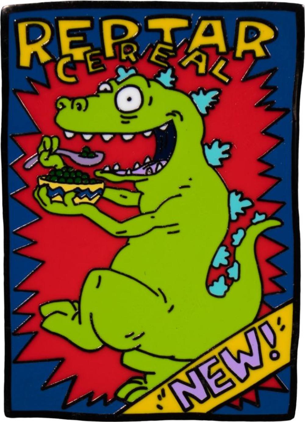 Rugrats - Reptar Cereal Glow Enamel Pin, 9342246018069