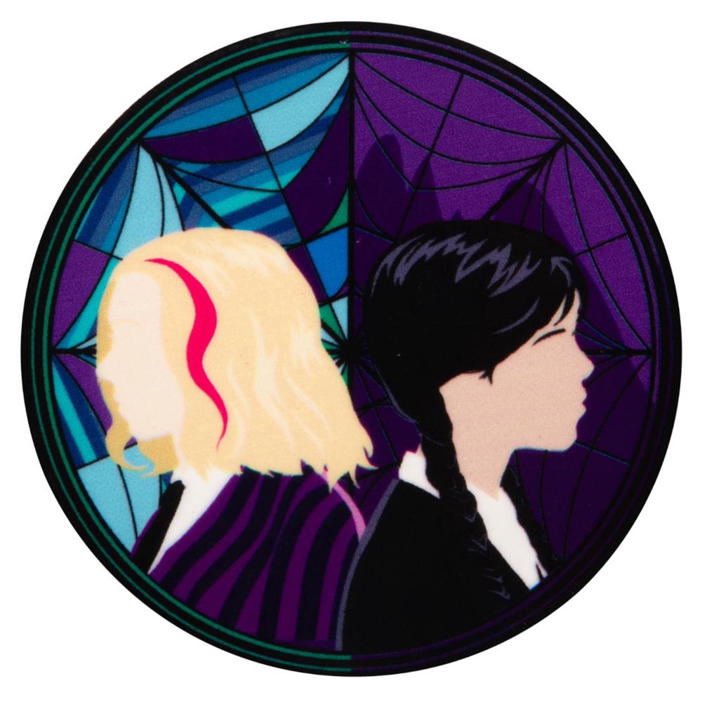 Ikon Collectables Wednesday - Stained-glass Character Pin, 9342246020703