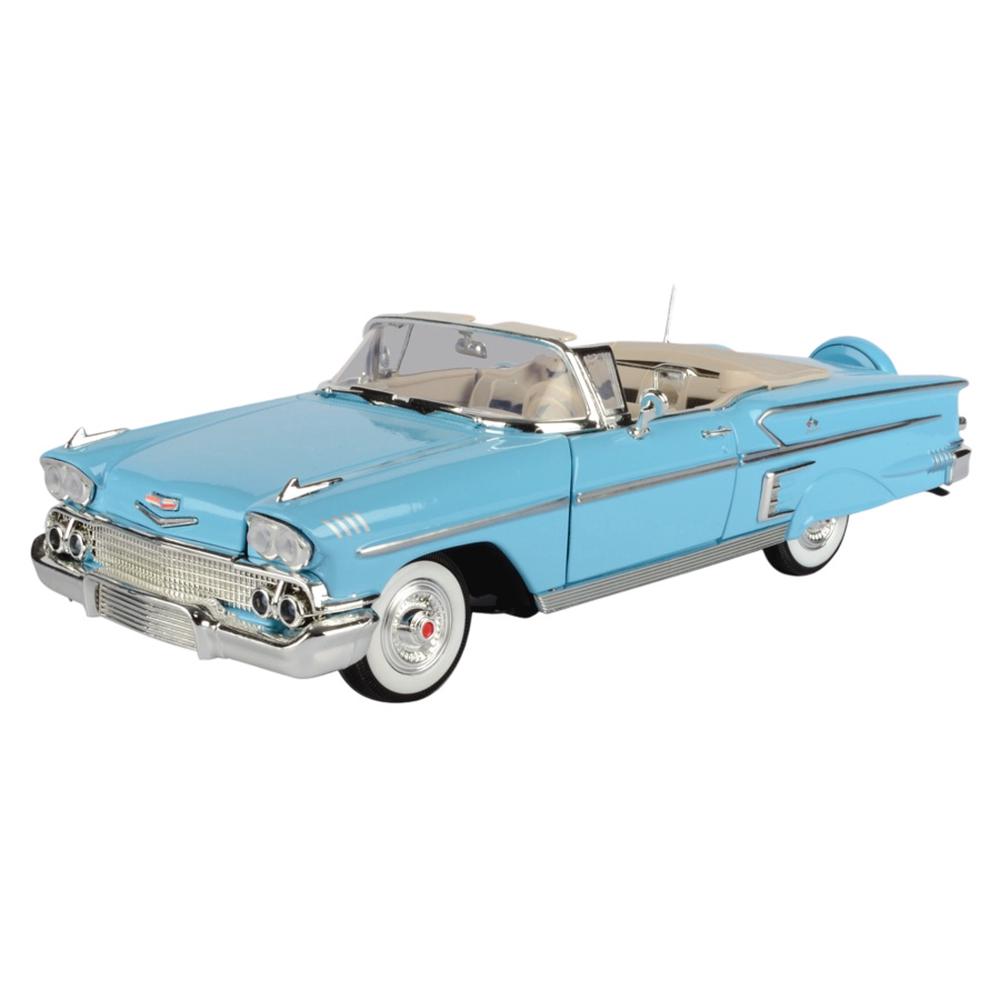 Timeless Legends - 1:18 1958 Chevrolet Impala (Blue), 9342246025289