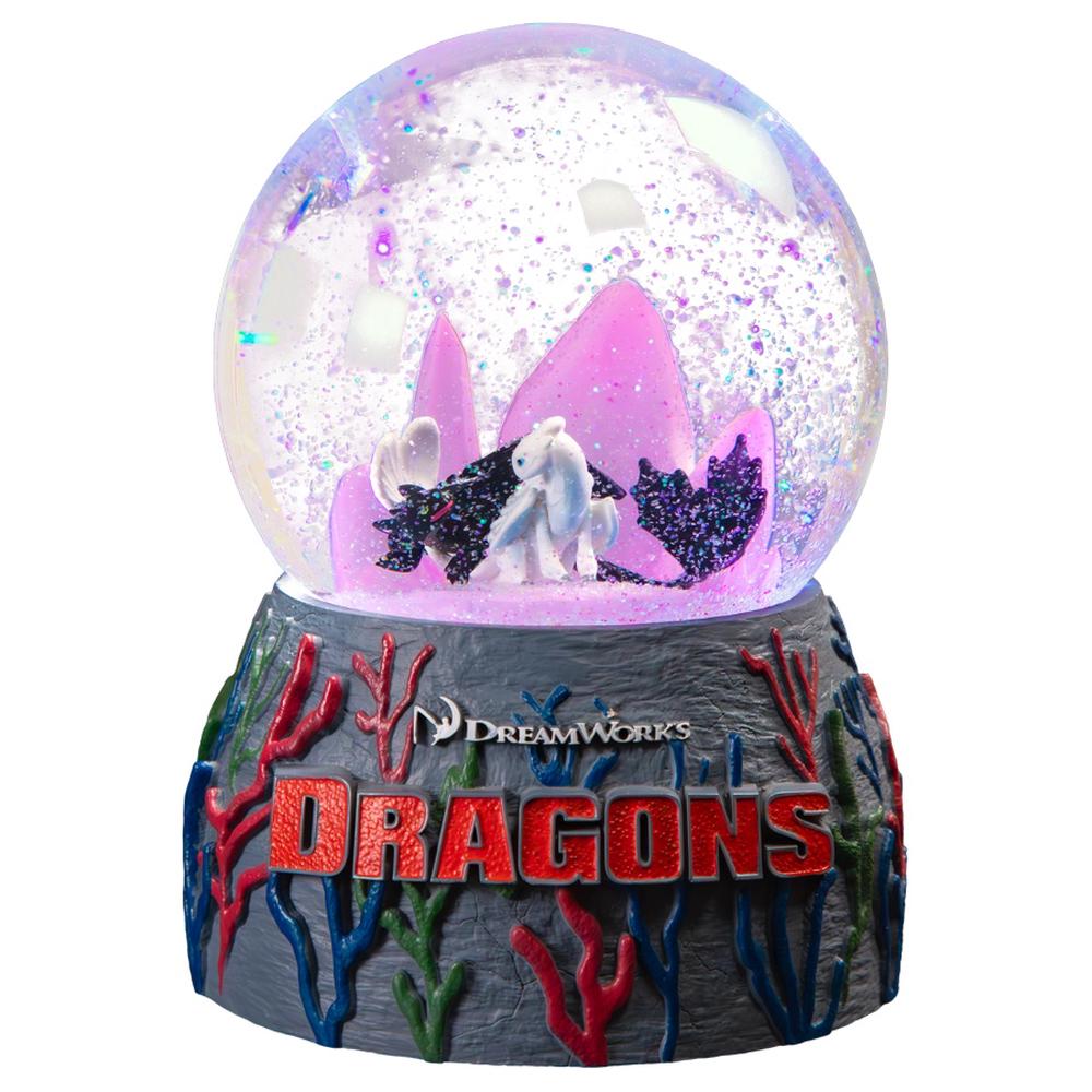 Ikon Collectables HTTYD - Toothless & Light Fury Light-up Snowglobe, 9342246030092