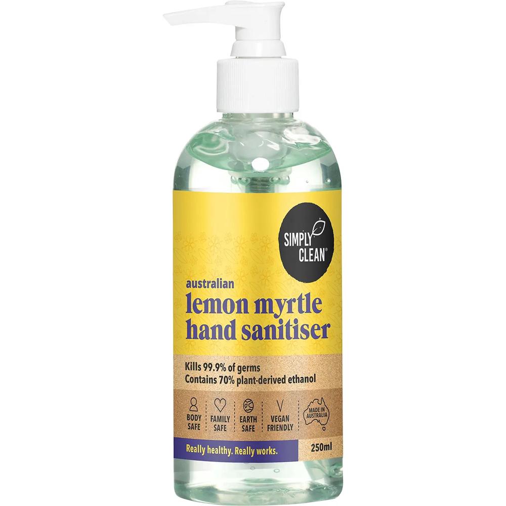 Hand Sanitiser Lemon Myrtle - 250mL, 9342935002447