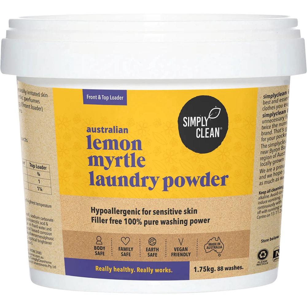 Laundry Powder Lemon Myrtle - 1.75kg, 9342935002676