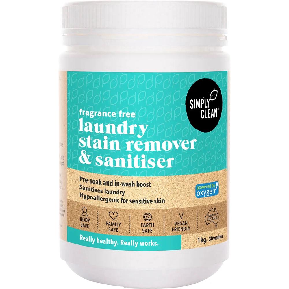 Laundry Stain Remover & Sanitiser Fragrance Free - 1kg, 9342935003260